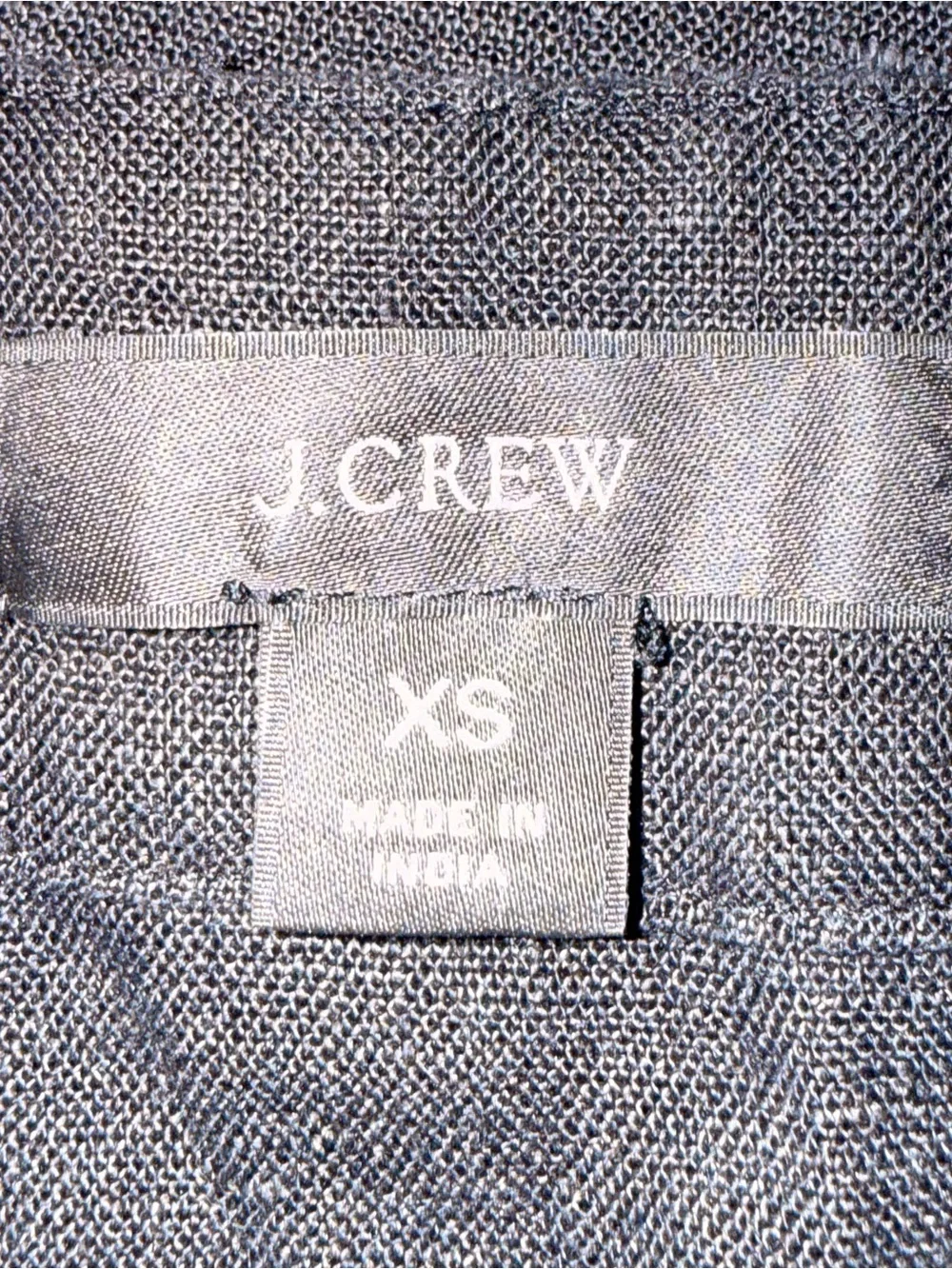 J.Crew Women’s Black 100% Linen Square Neck Puff Sleeve Button Up Blouse size XS